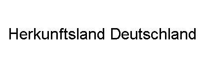 Herkunftsland Deutschland